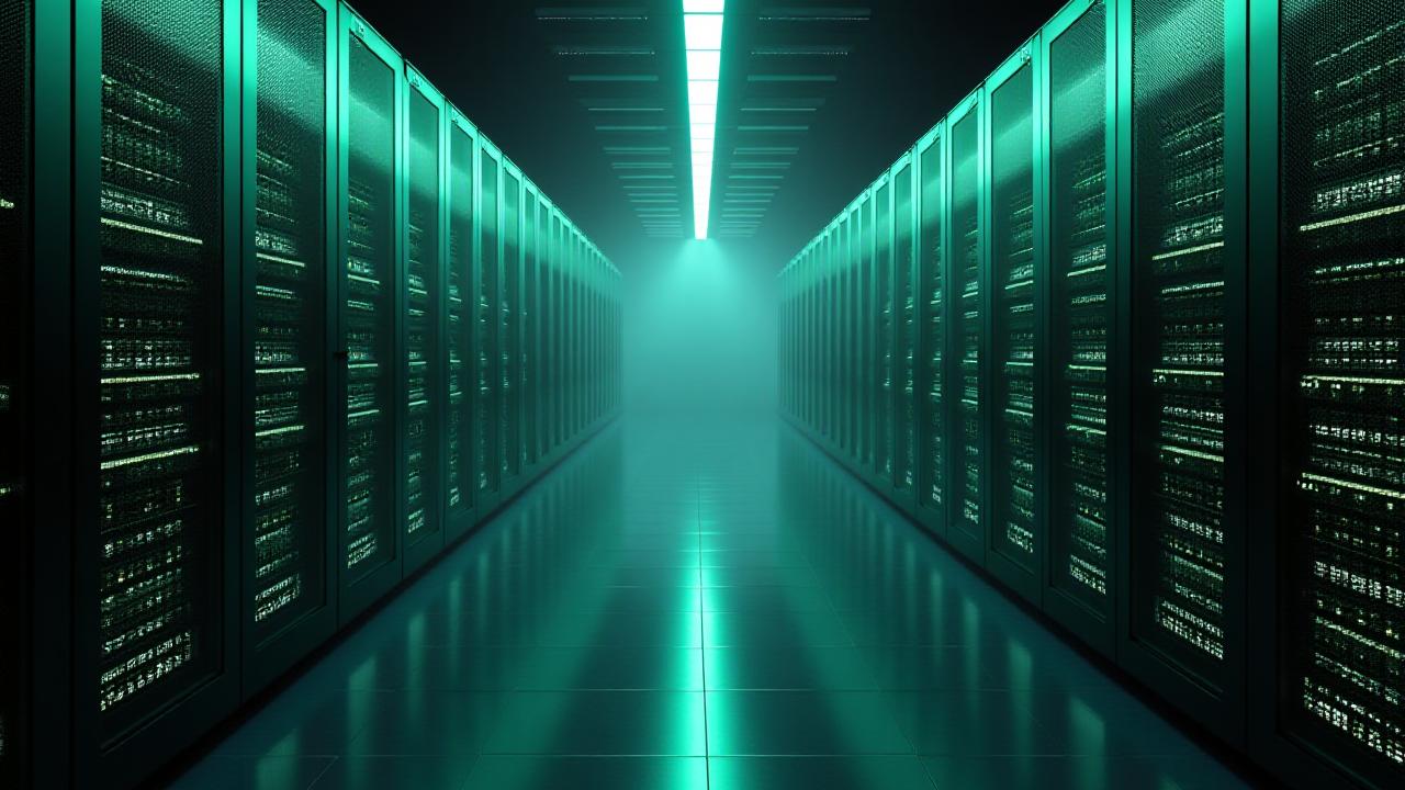 Scientist reviewing genomic data on large high-resolution displays